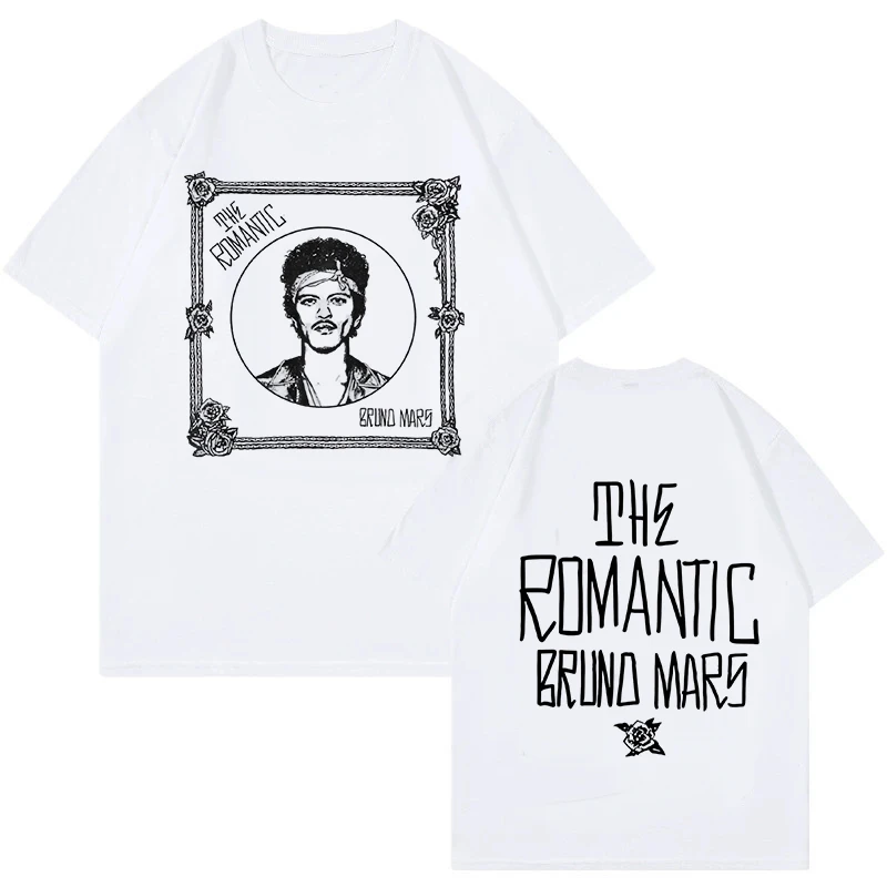 Vintage Fashion In 2026 - ブルーノ・マース プリント ヴィンテージ Tシャツ ザ・ロマンティック・ツアー 2026
