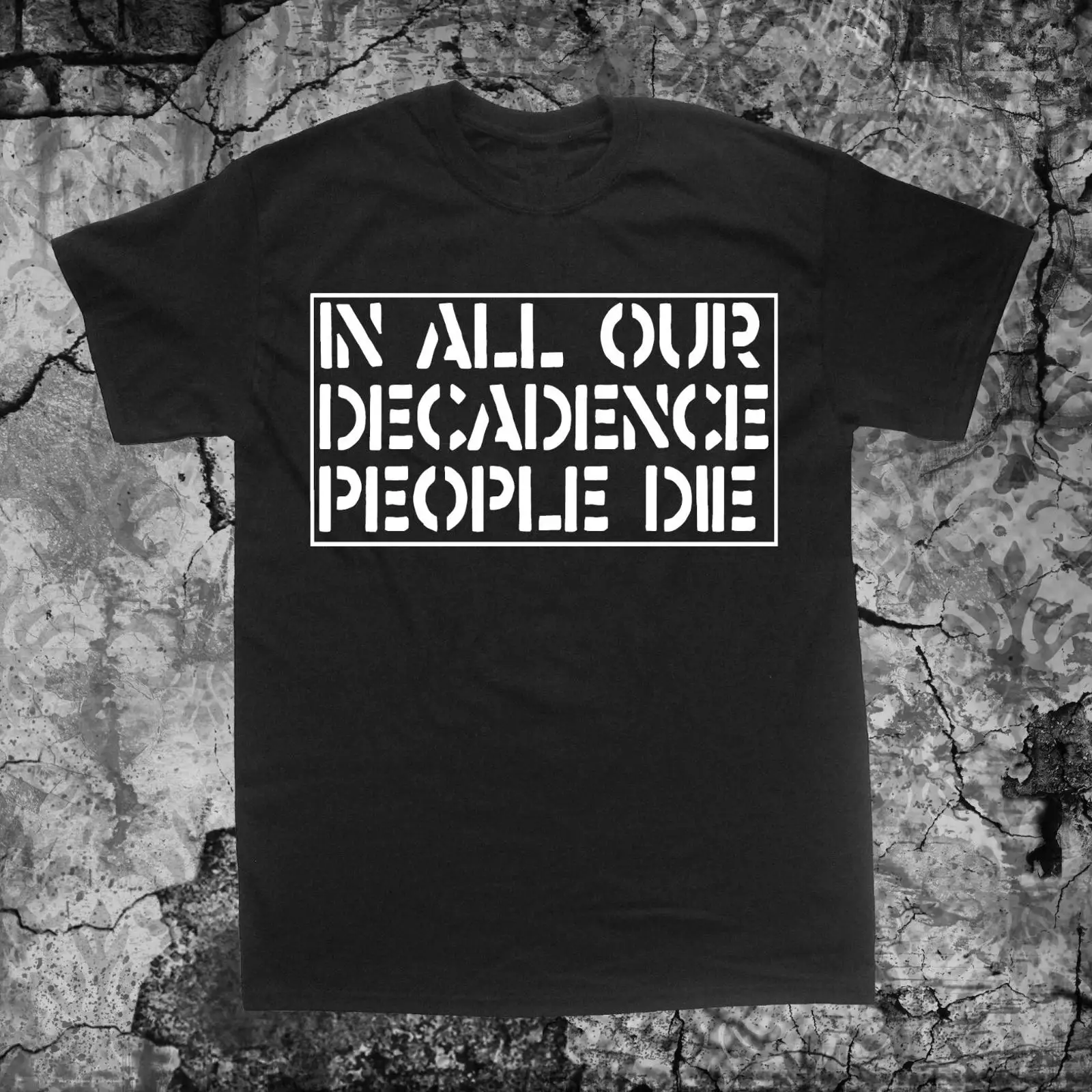 Vintage Fashion Victim Shirt - Crass Decadence Tシャツ ディスチャージ・レフトオーバー・クラック・チョッキング・ヴィクティム・ナウジア・サブヒューマンズ・イメージ 1/4 ヴィンテージ