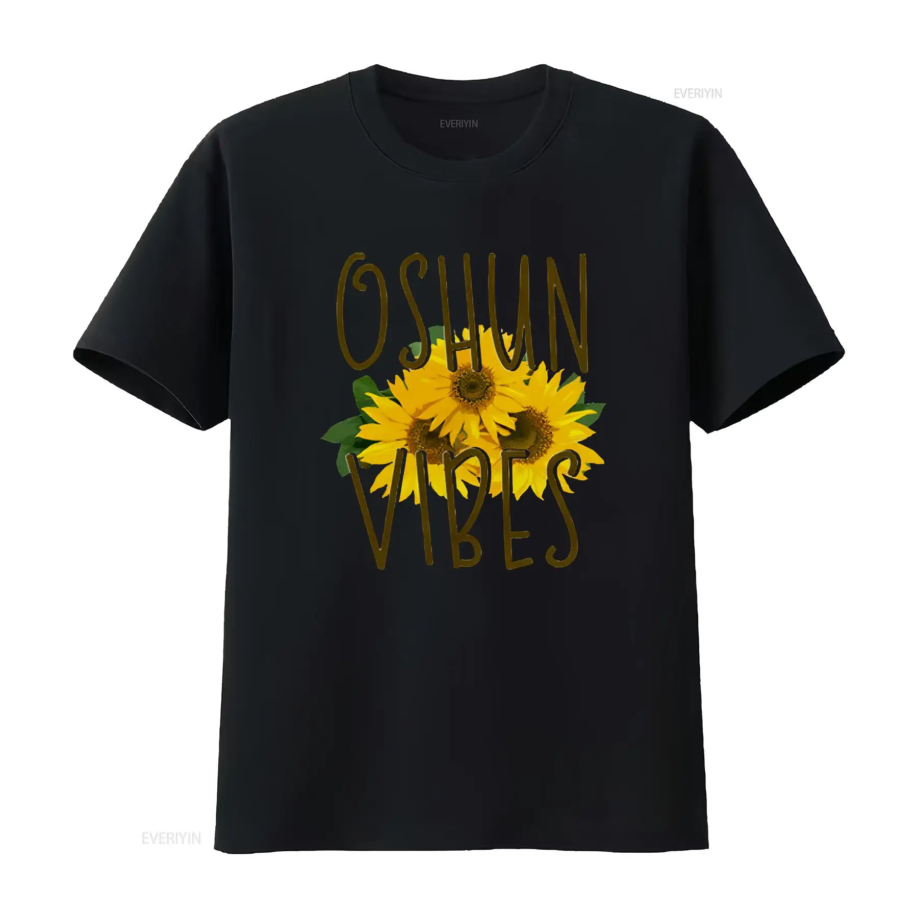 Vintage Yoruba Fashion - 女神 Tシャツ オリシャ オシュン オシュン イファ