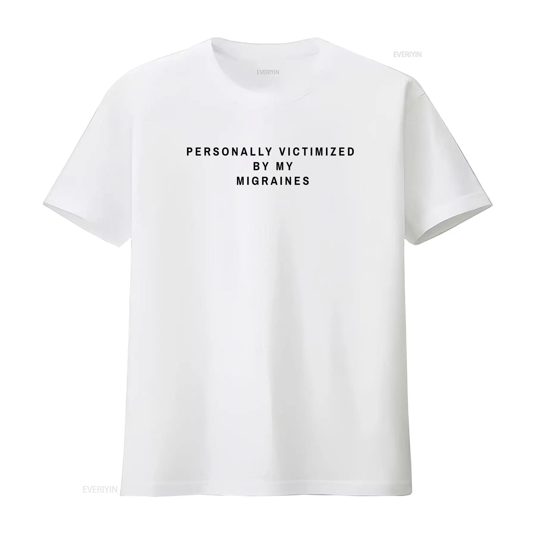 Vintage Fashion Victim Shirt - 私の偏頭痛に個人的に影響を受けた経験があるというスローガンTシャツ、男性用、女性用、面白い、Pinterest、Tumblr、ヴィンテージ、ウォッシュ加工、快適、ファッション、カジュアル