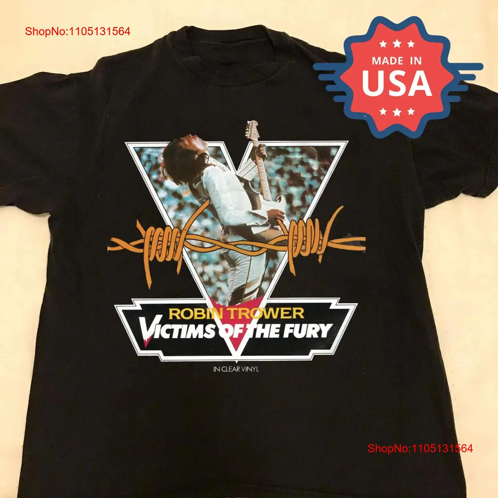 Vintage Fashion Victim Shirt - ロビン・トロワー ヴィクティムズ・オブ・ザ・フューリー Tシャツ コンサート S～5XL AR089