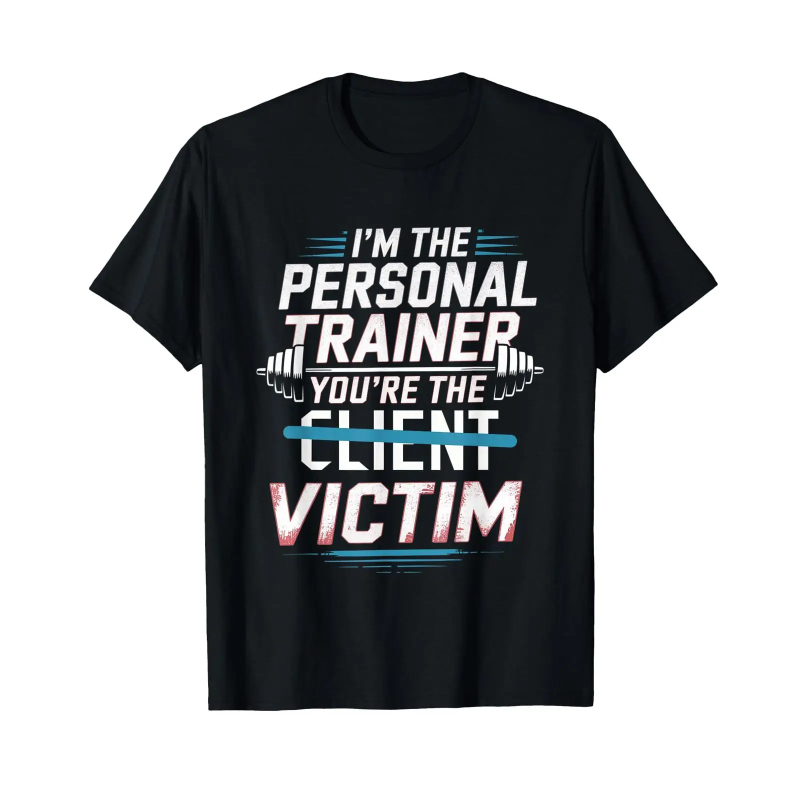 Vintage Fashion Victim Shirt - 私はあなたの被害者であるパーソナルトレーナー Tシャツ ヴィンテージウォッシュ 多用途 ファッション ストレッチ素材