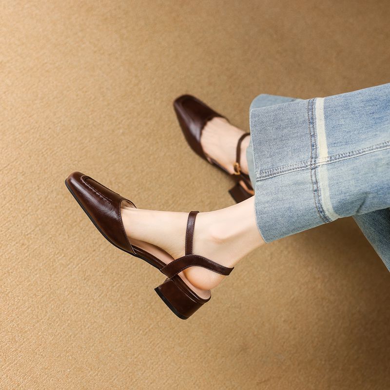 REAVE CAT 2025 女性用サンダル スクエアトゥ  - Vintage Fashion Female のレビューと価格