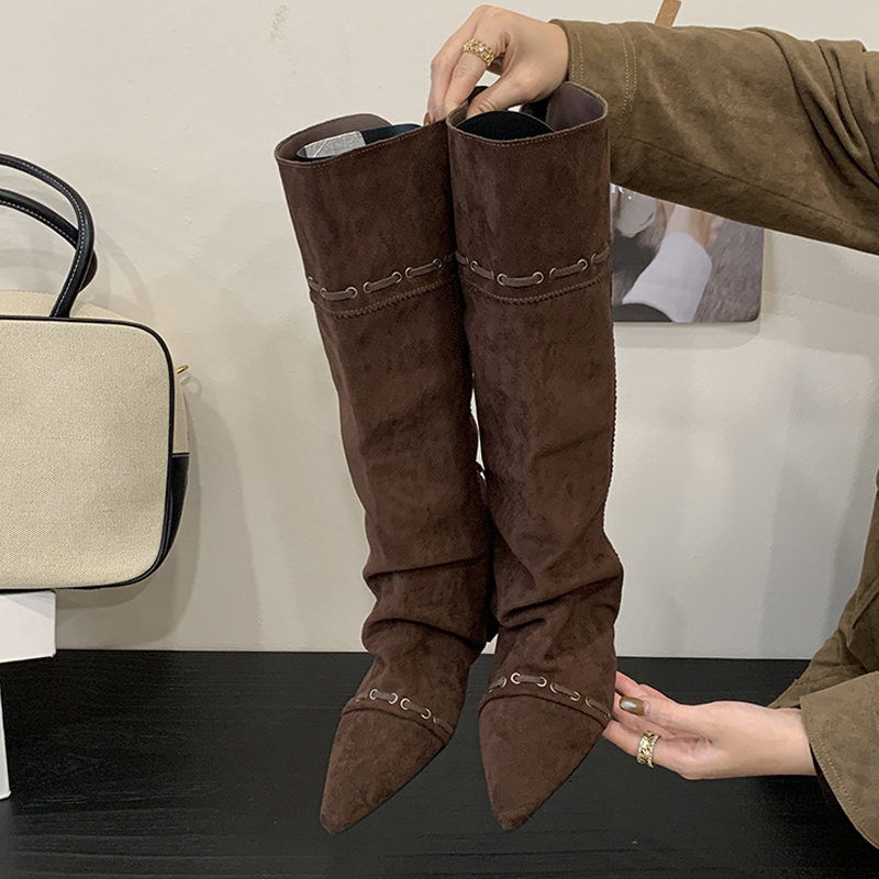 Liyke ファッションデザイン巾着レースアップニーハイブー - Vintage Fashion Style のレビューと価格