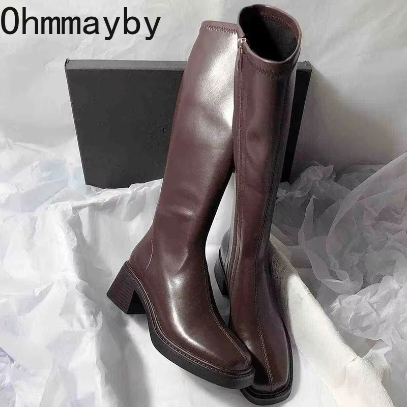 ヴィンテージ厚いヒールの女性のニーハイブーツファッションサイ - Vintage Fashion Style のレビューと価格