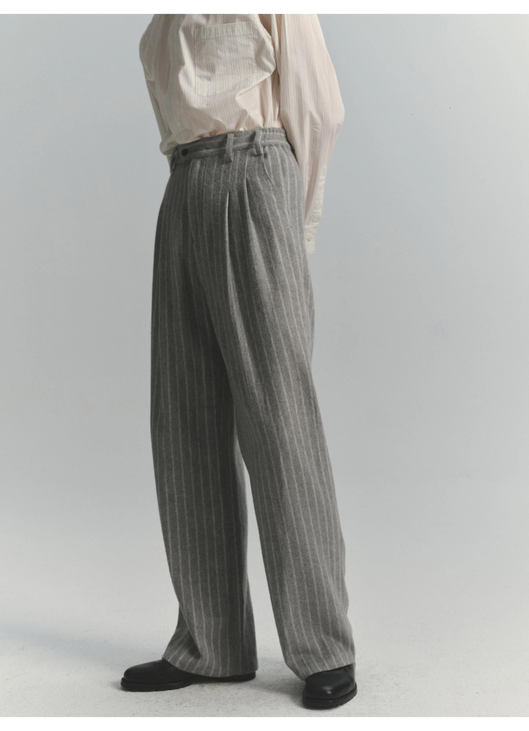 メンズストライプパンツ ハイストリート エレガント ヴィンテ - Vintage Fashion Old Money のレビューと価格