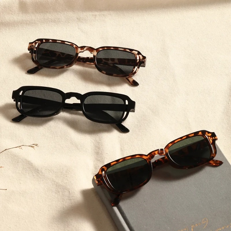 豪華な長方形サングラス女性オーバルヴィンテージブランドデザイ - Vintage Fashion Female のレビューと価格