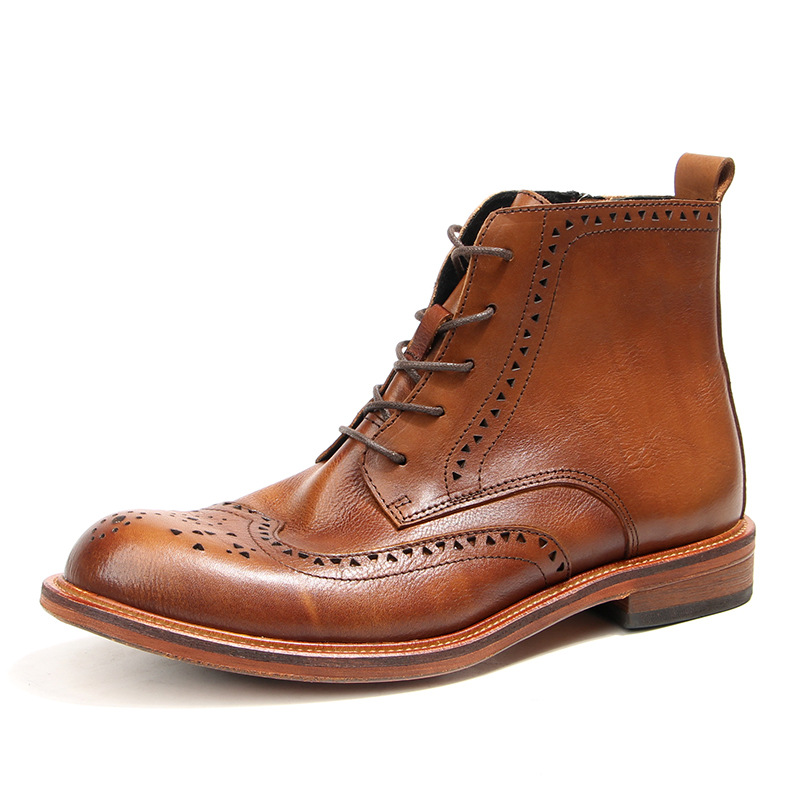 ヴィンテージメンズアンクルチェルシーブーツ高級本革 2025 - Vintage Fashion Style のレビューと価格