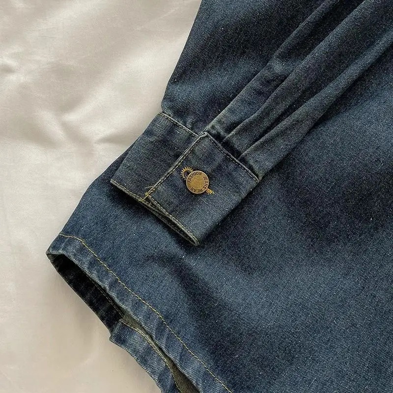 Y2Kデニムスカートセット：ヴィンテージ風和柄ボタンジャケッ - Vintage Fashion Style のレビューと価格