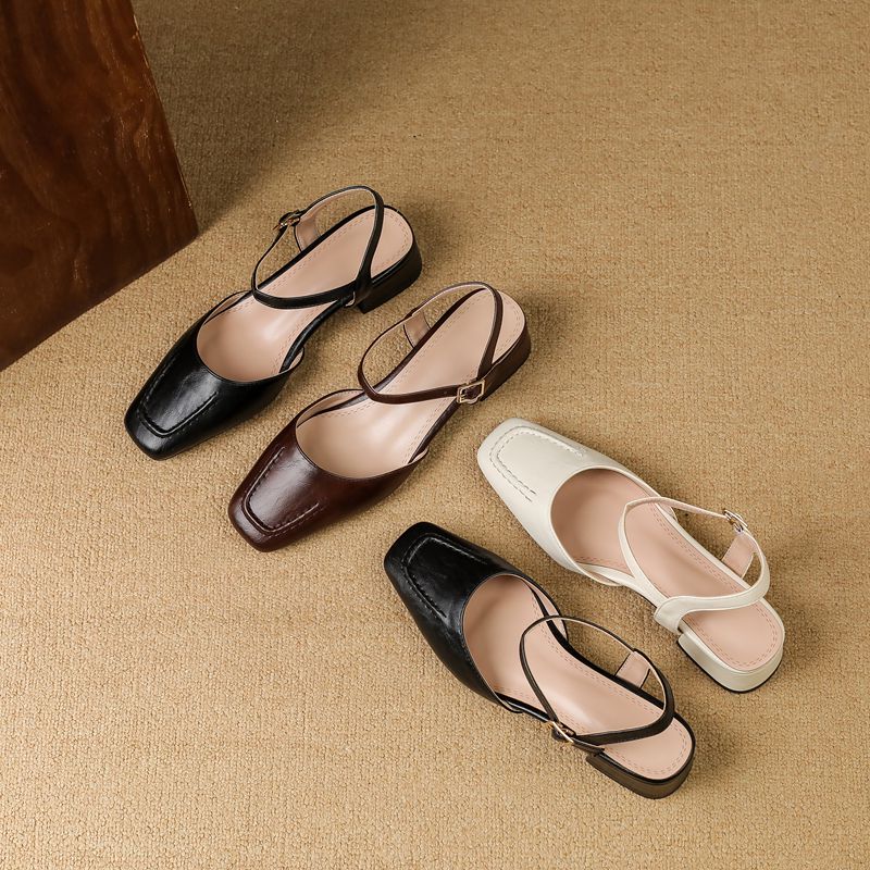 Girseaby 2025 女性のサンダルスクエアトゥ太いヒ - Vintage Fashion Female のレビューと価格