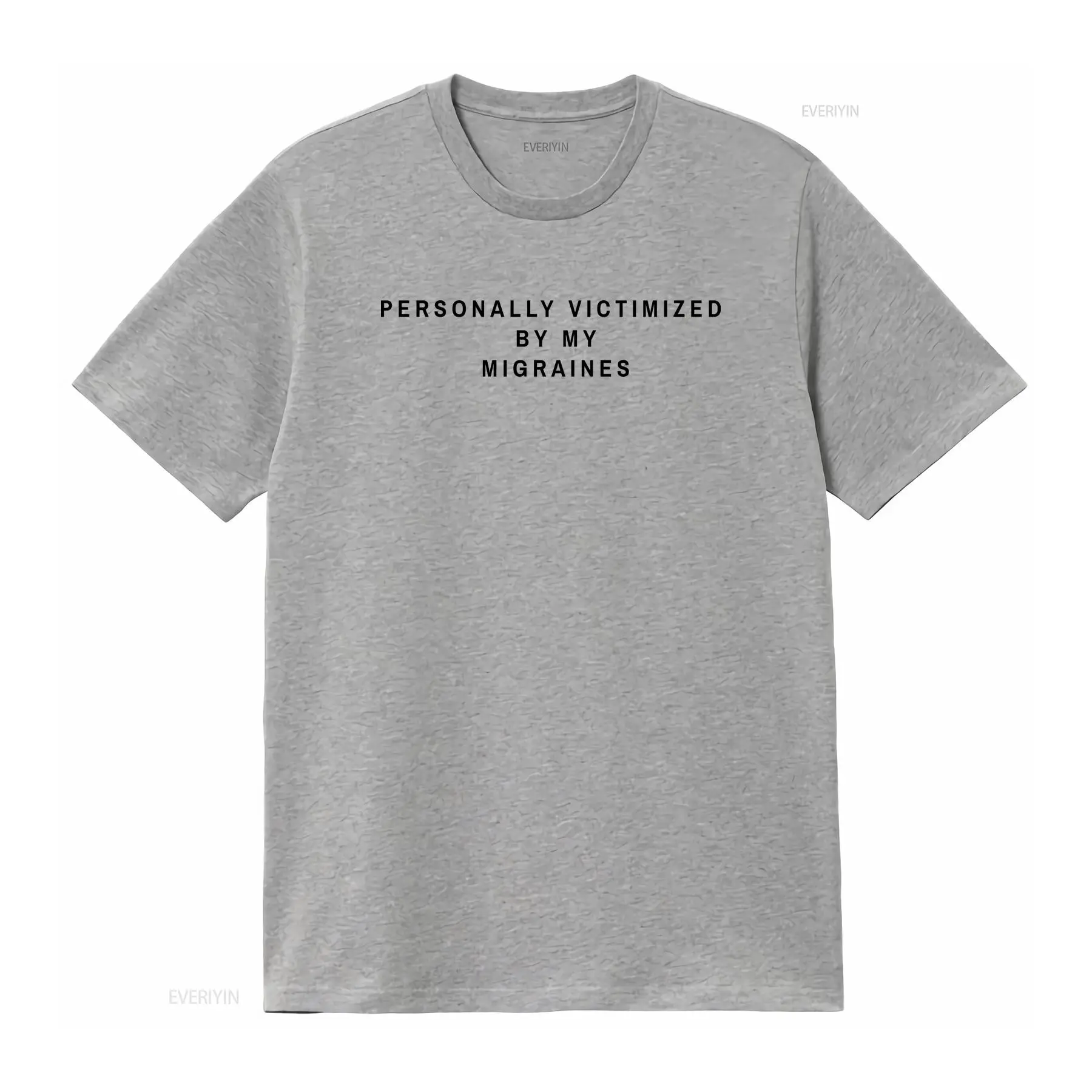 私の偏頭痛に個人的に影響を受けた経験があるというスローガンT - Vintage Fashion Victim Shirt のレビューと価格