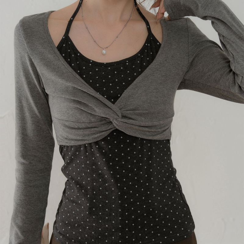 Kimutomo レディース Tシャツ 長袖 パッチワーク  - Vintage Fashion In 2026 のレビューと価格