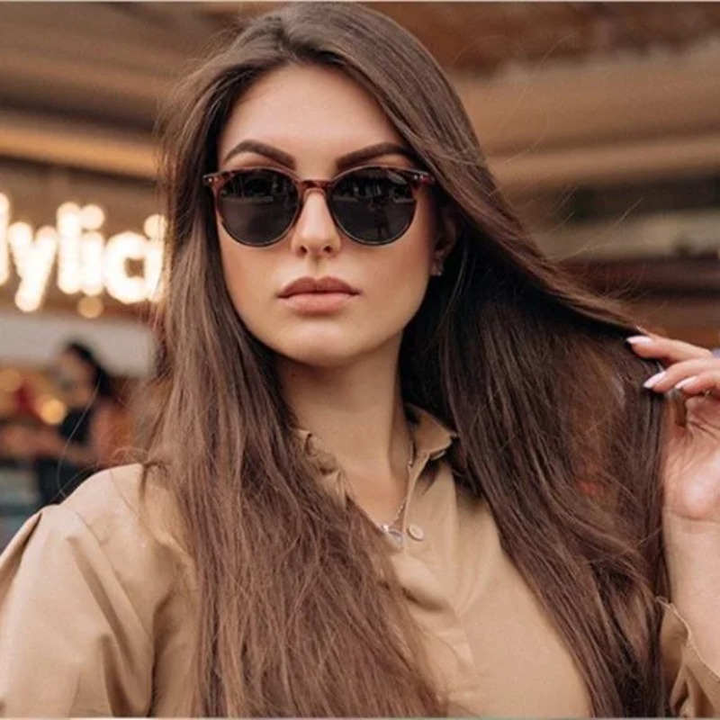 ヴィンテージファッションラウンドサングラス女性男性ブランドデ - Vintage Fashion Female のレビューと価格