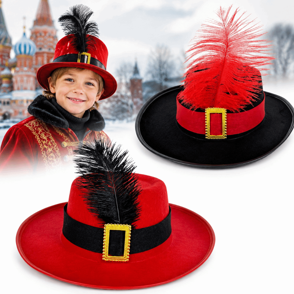 ファッションヴィンテージ子供用フェザートップハット黒羽根付き - Vintage Fashion Hats のレビューと価格