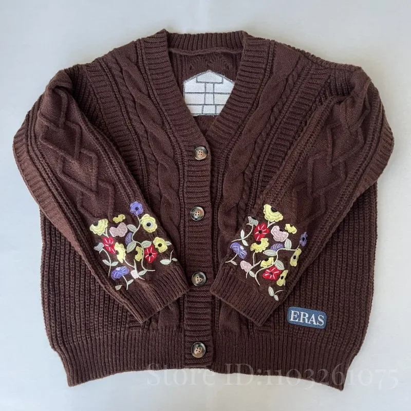 時代-女性のニットフラワー刺繍カーディガン、プラスサイズのセ - Vintage Fashion Postcards のレビューと価格