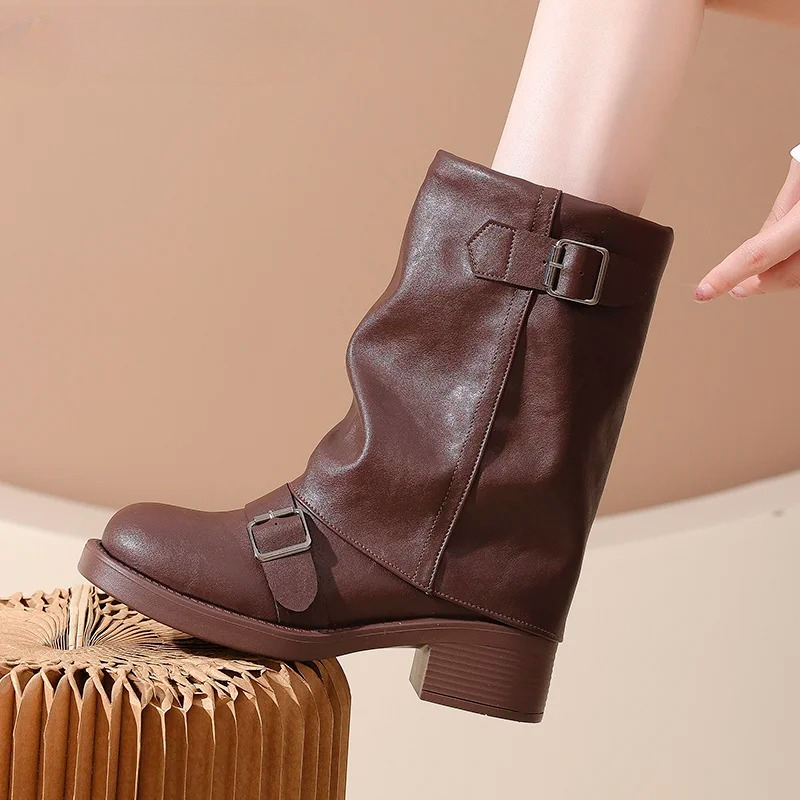 ヴィンテージ女性ウエスタンカウガールブーツファッションバック - Vintage Fashion Female のレビューと価格